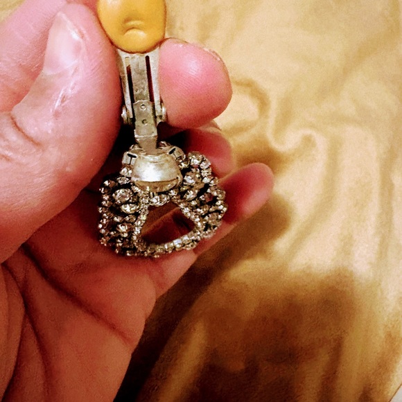 Sparkling Silver Crystal Teardrop Earrings - Picture 3 of 4